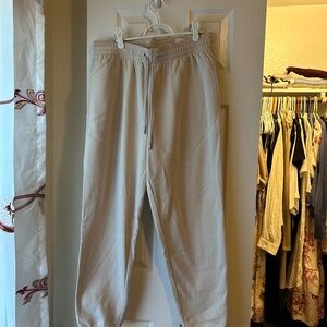 Beige sweatpants